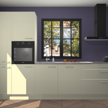 Magnolia hoogglans keuken Brussel 28304