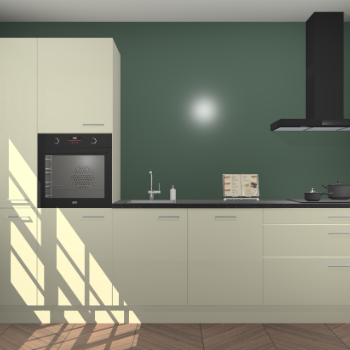 Magnolia hoogglans keuken Brussel 28311