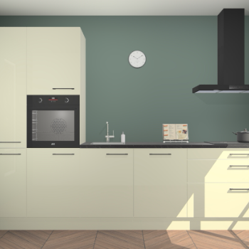 Magnolia hoogglans keuken Brussel 28313