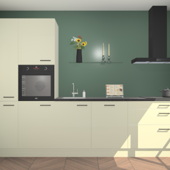 Magnolia hoogglans keuken Brussel 28314