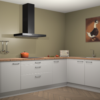 Zijdegrijze keuken Canberra 28502