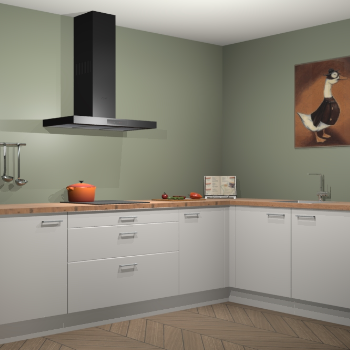 Zijdegrijze keuken Canberra 28503