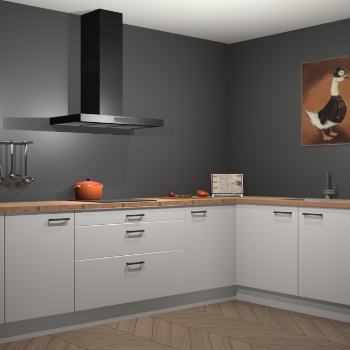 Zijdegrijze keuken Canberra 28506