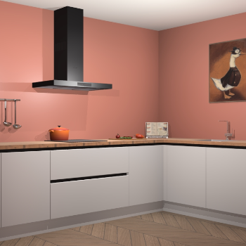 Zijdegrijze greeploze keuken Canberra 28507