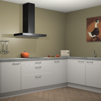 Zijdegrijze keuken Canberra 28547