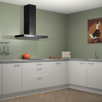 Zijdegrijze keuken Canberra 28548