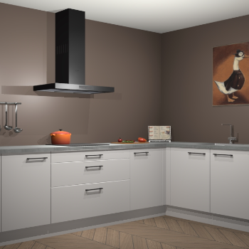 Zijdegrijze keuken Canberra 28550