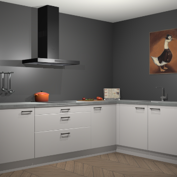 Zijdegrijze keuken Canberra 28551