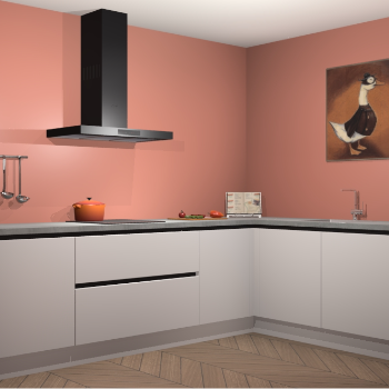 Zijdegrijze greeploze keuken Canberra 28552