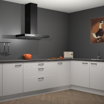 Zijdegrijze keuken Canberra 28557