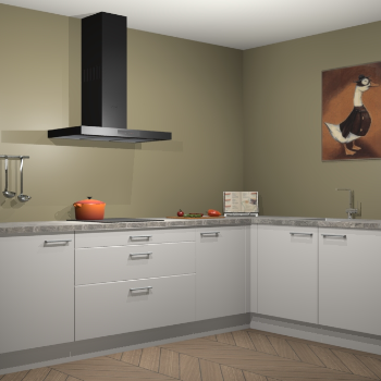 Zijdegrijze keuken Canberra 28559