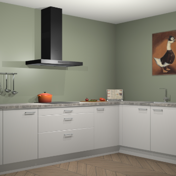 Zijdegrijze keuken Canberra 28560