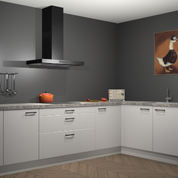 Zijdegrijze keuken Canberra 28563