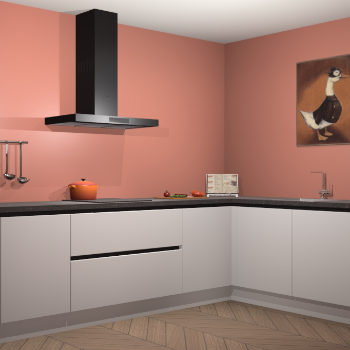 Zijdegrijze greeploze keuken Canberra 28558