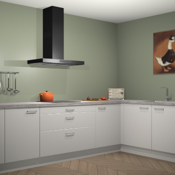 Zijdegrijze keuken Canberra 28566