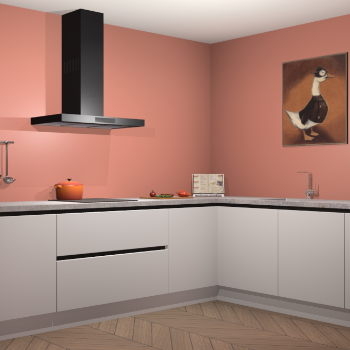 Zijdegrijze greeploze keuken Canberra 28570