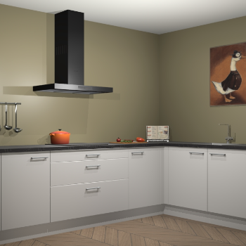 Zijdegrijze keuken Canberra 28571