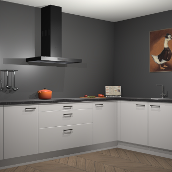 Zijdegrijze keuken Canberra 28575