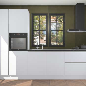 Sneeuwwitte greeploze keuken Brussel 28350