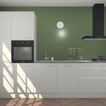 Zijdegrijze keuken Brussel 28515