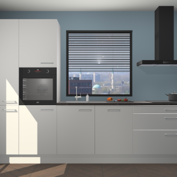 Zijdegrijze keuken Brussel 28520