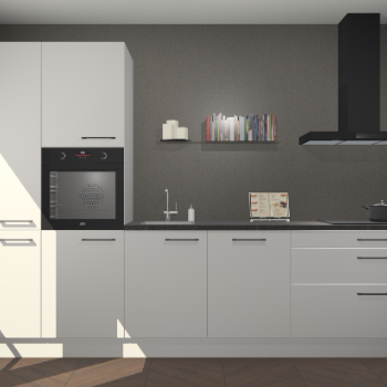 Zijdegrijze keuken Brussel 28523