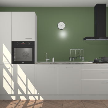 Zijdegrijze keuken Brussel 28527