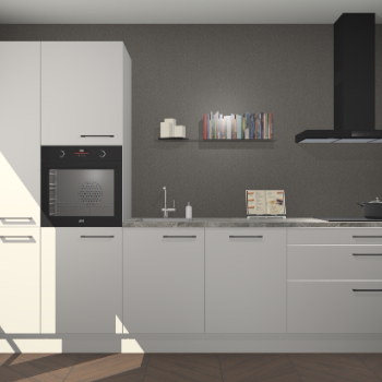 Zijdegrijze keuken Brussel 28529