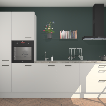 Zijdegrijze keuken Brussel 28530