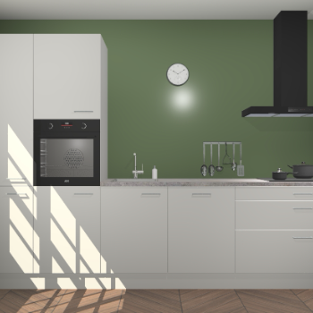 Zijdegrijze keuken Brussel 28533