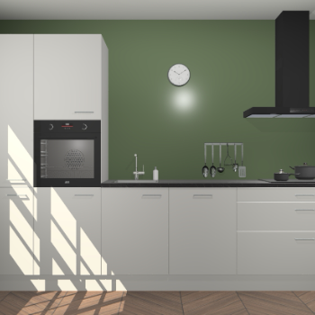 Zijdegrijze keuken Brussel 28539