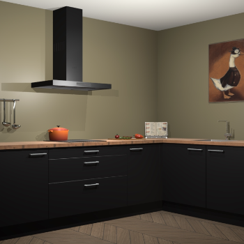 Zwarte keuken Canberra 28615