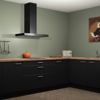 Zwarte keuken Canberra 28616