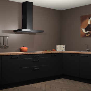 Zwarte keuken Canberra 28618