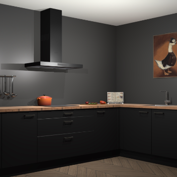 Zwarte keuken Canberra 28619