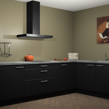 Zwarte keuken Canberra 28621