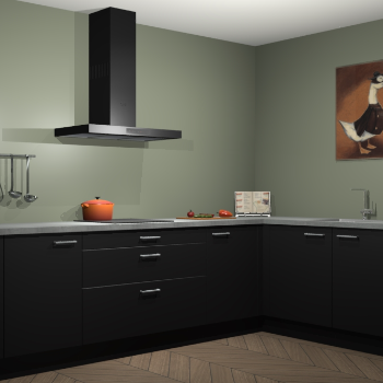 Zwarte keuken Canberra 28622