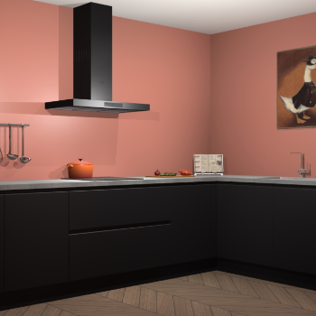 Zwarte greeploze keuken Canberra 28626