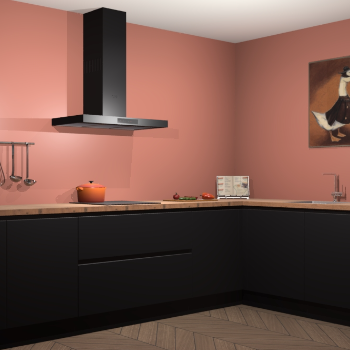 Zwarte greeploze keuken Canberra 28620