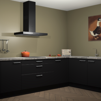 Zwarte keuken Canberra 28633