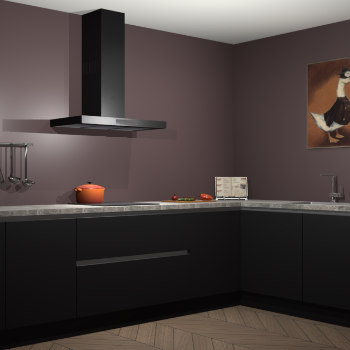 Zwarte greeploze keuken Canberra 28635