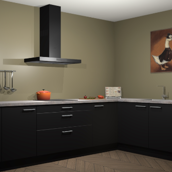 Zwarte keuken Canberra 28639