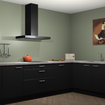 Zwarte keuken Canberra 28640