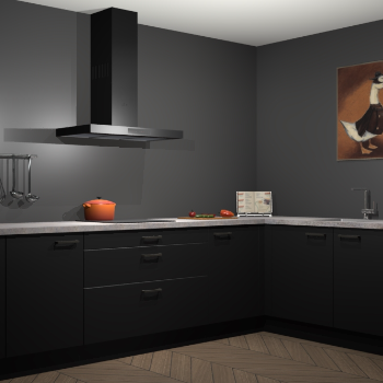 Zwarte keuken Canberra 28643