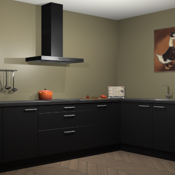 Zwarte keuken Canberra 28645