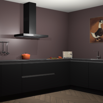 Zwarte greeploze keuken Canberra 28647