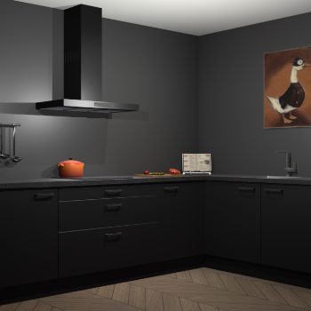 Zwarte keuken Canberra 28649