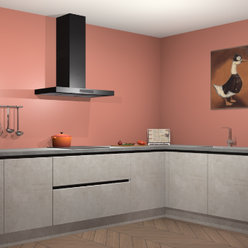 Beton opaal greeploze keuken Canberra 28698