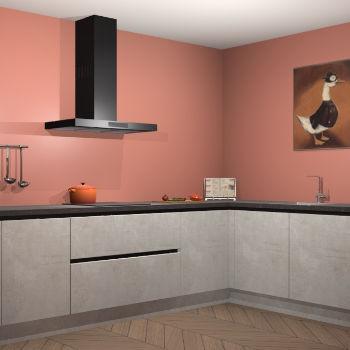 Beton opaal greeploze keuken Canberra 28704