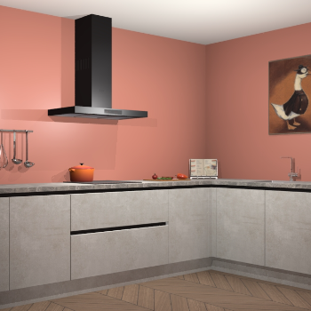 Beton opaal greeploze keuken Canberra 28710